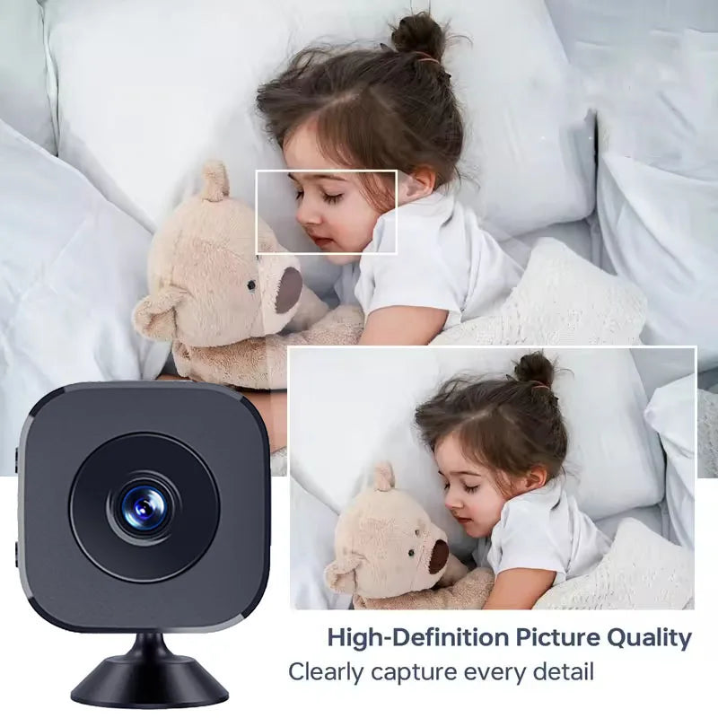 HD Mini WiFi Security Camera – Full Color Night Vision, Motion Detection, Waterproof | Indoor & Outdoor