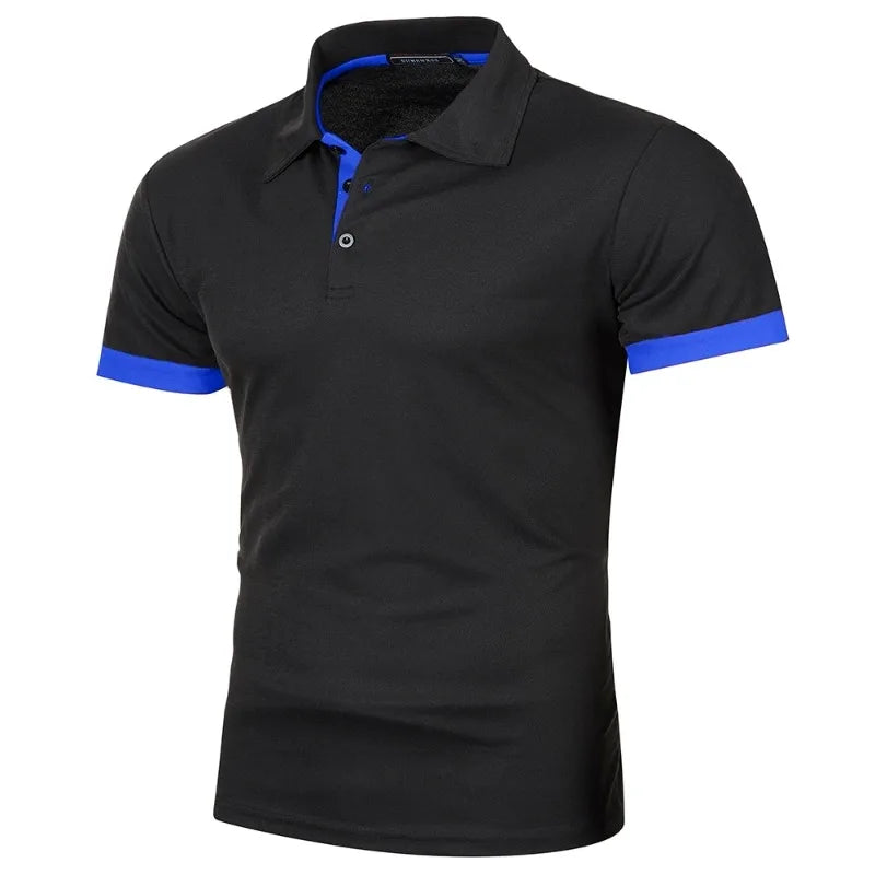 Men's Solid Color Polo Shirt — Classic Everyday Polo