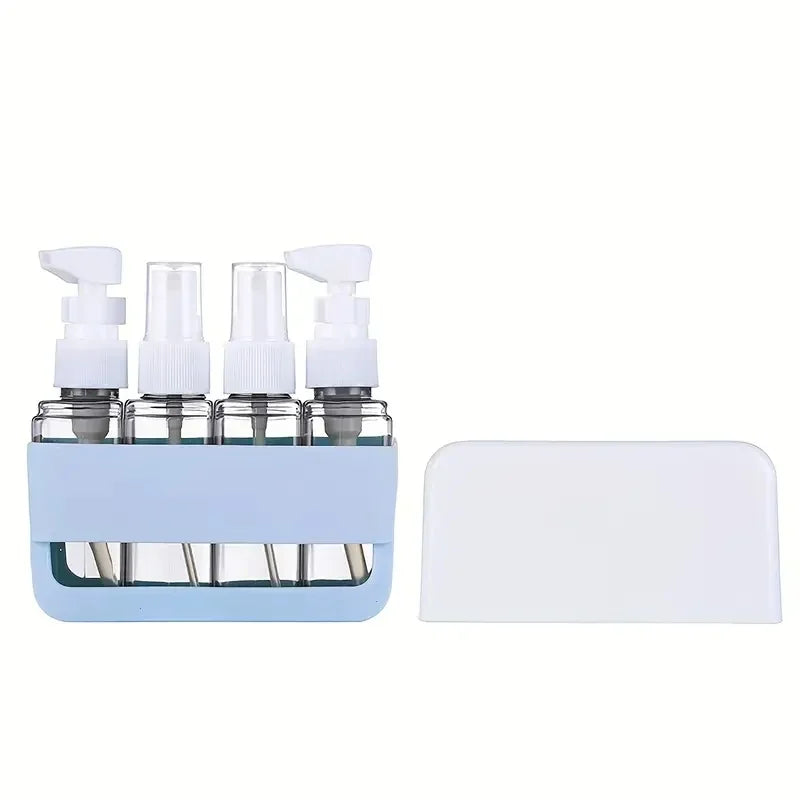 4-in-1 TSA-Approved Leak-Proof Refillable Travel Toiletry Bottles Kit – Airplane Carry-On Accessories