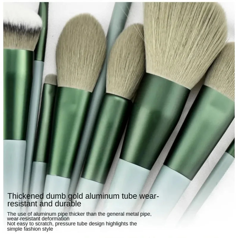 Soft Hair Makeup Brush Set — Foundation & Blush