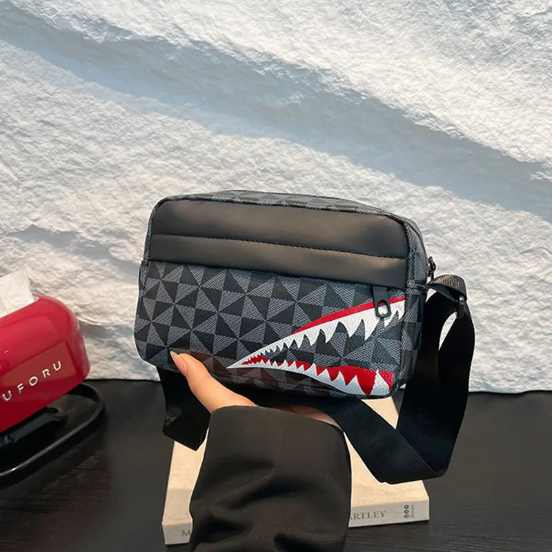 Shark Mouth Crossbody Bag – Creative Coin Purse & Phone Bag, Casual Fashion Small Square Bag