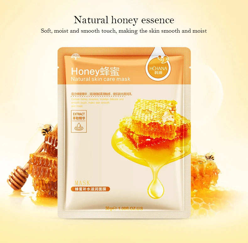 Natural Plant Aloe & Fruit Facial Sheet Masks — 10-Pack Korean Skincare