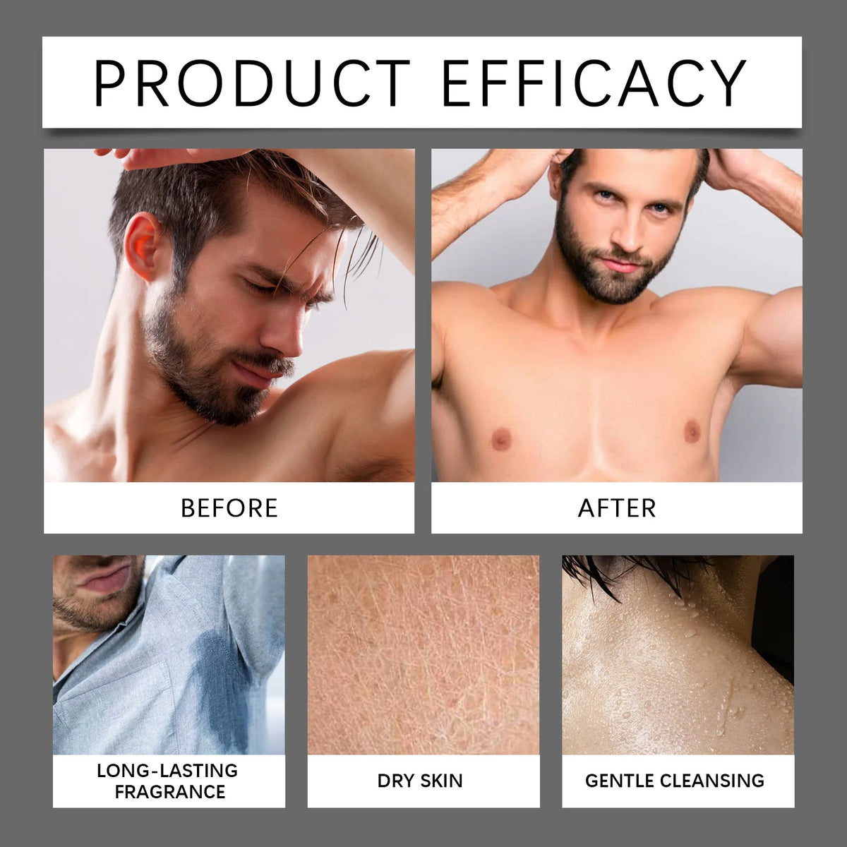 Men's Lasting Fragrance Shower Gel 100ml – 4 Scents, Deep Cleansing & Natural Plant Extract