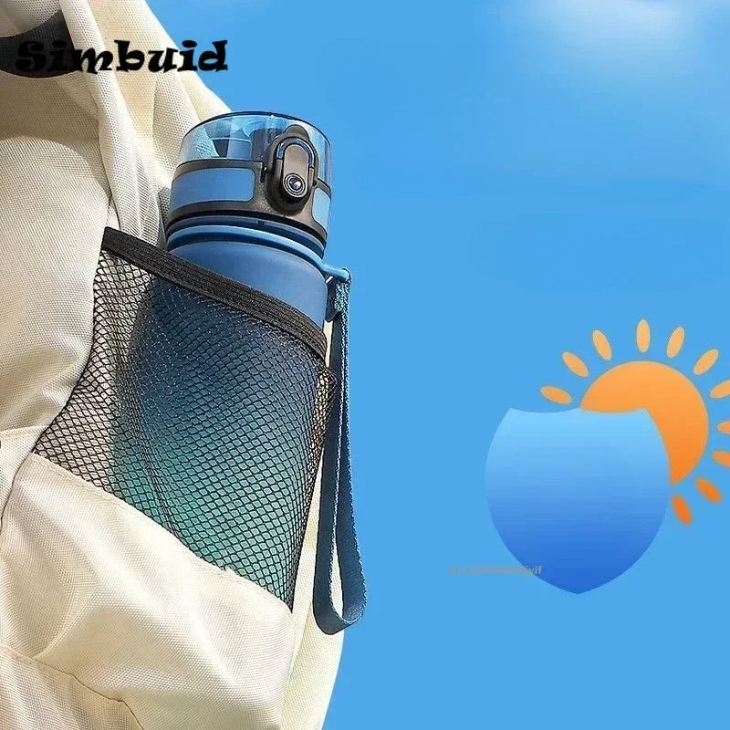 Simbuid Colorful Sports Water Bottle 500ml/650ml/1000ml – Leakproof PC+PP, FCM Certified, Gym & Outdoor