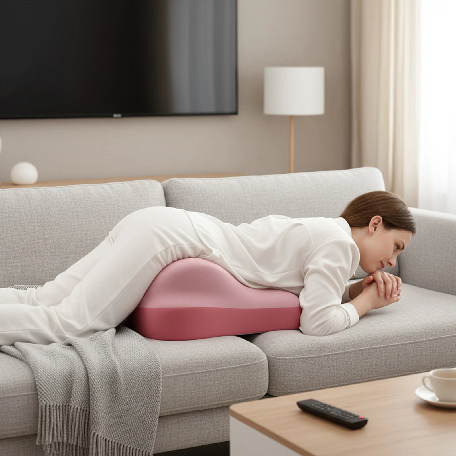 Ergonomic Wedge Bed Pillow — Memory Foam Support for Back, Neck & Waist Pain Relief