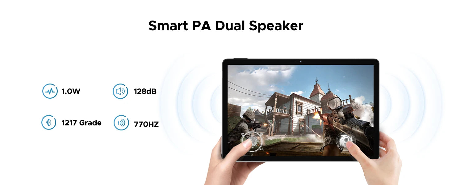 DOOGEE U11 11" Android 15 Tablet – 90Hz Display, 4GB RAM, 128GB ROM, 8580mAh, Dual Speaker, Widevine L1