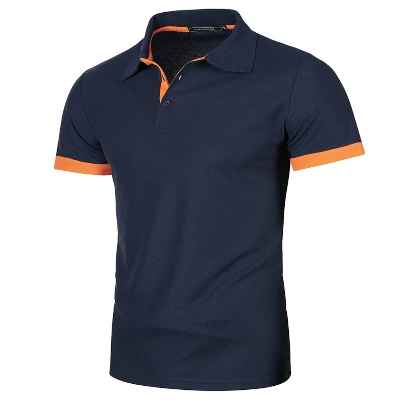 Men's Solid Color Polo Shirt — Classic Everyday Polo