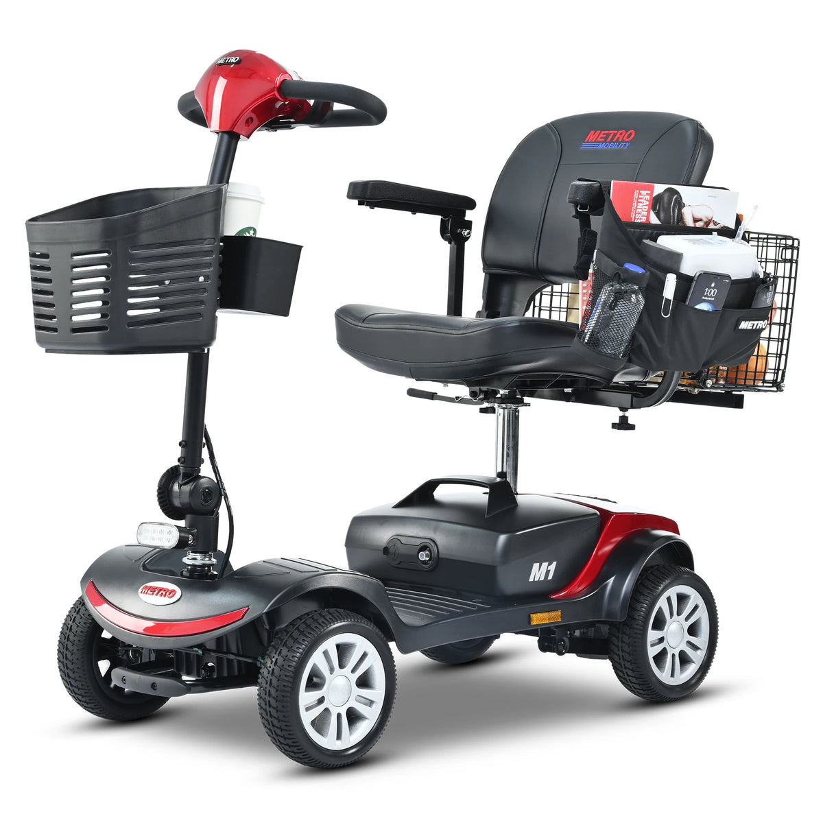 4-Wheel Mobility Scooter for Seniors, Foldable Travel Design