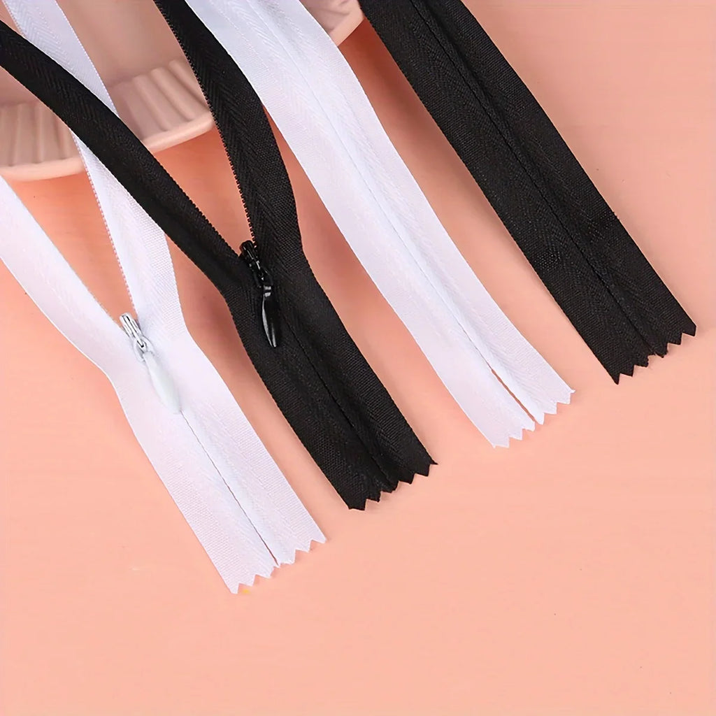 Invisible Zippers 5-Pack — Premium Hidden Zippers for Dresses, Pants & More (18cm–60cm)