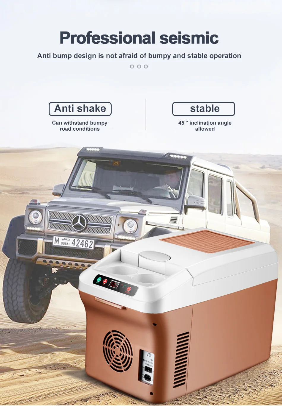Yannice 15L Portable Mini Fridge — Home & Car Refrigerator with Digital Display & Super Cooling for Camping