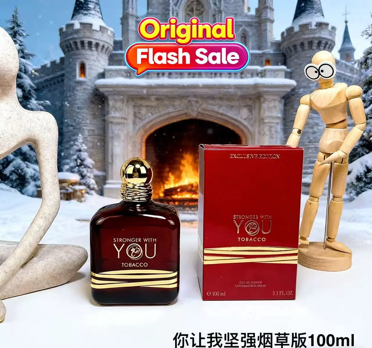 Sandalwood Oud Unisex Perfume 100ml – Long-Lasting Oriental Fragrance