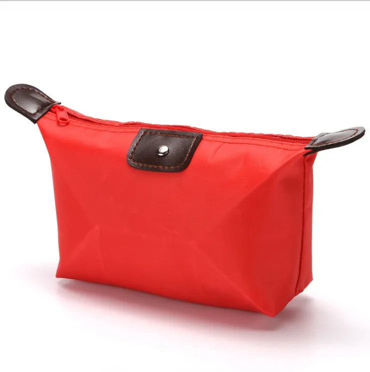 Colorful Waterproof Dumpling Cosmetic Bag – Mini Cute Toiletry Makeup Tote Purse for Women
