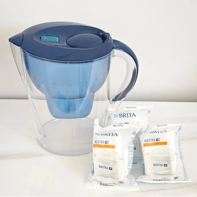 BRITA Marella 3.5L Water Filter Kettle — Alkaline Activated Carbon Purifier with 3 Filters