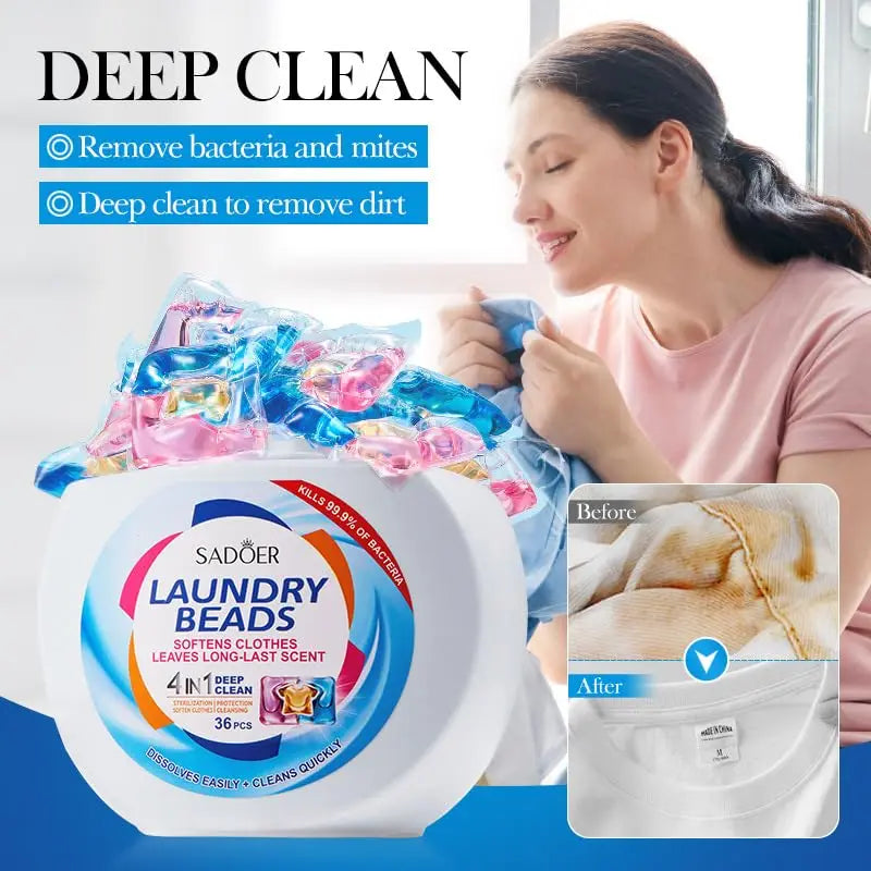Deep Clean Without the Irritants — Laundry Detergent Pods | 36 Count, Unscented, Hypoallergenic, Sensitive Skin Safe