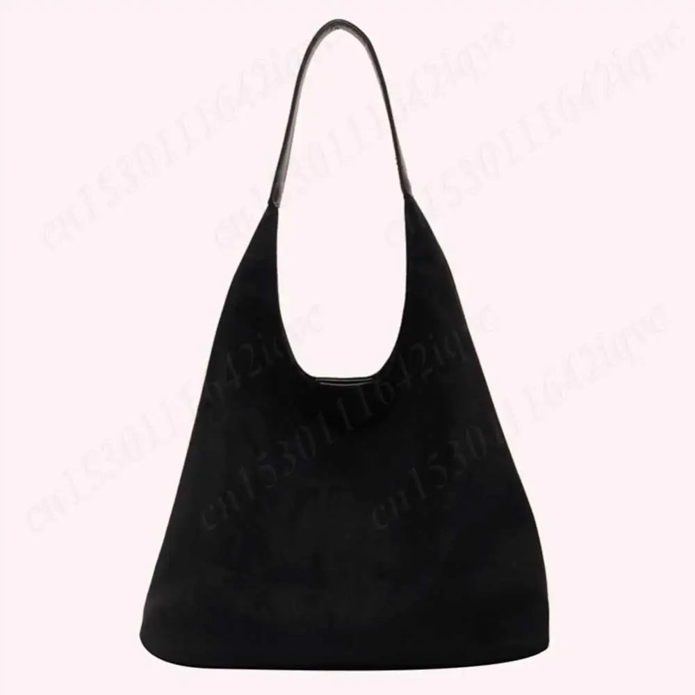 Vintage Suede Large Capacity Shoulder Tote Bag – Stylish Commuter Hobo Handbag for Women