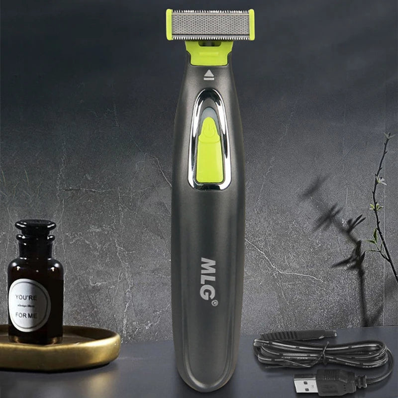 MLG Portable Full Body Electric Shaver – T-Blade, Wet & Dry, USB Rechargeable, Washable