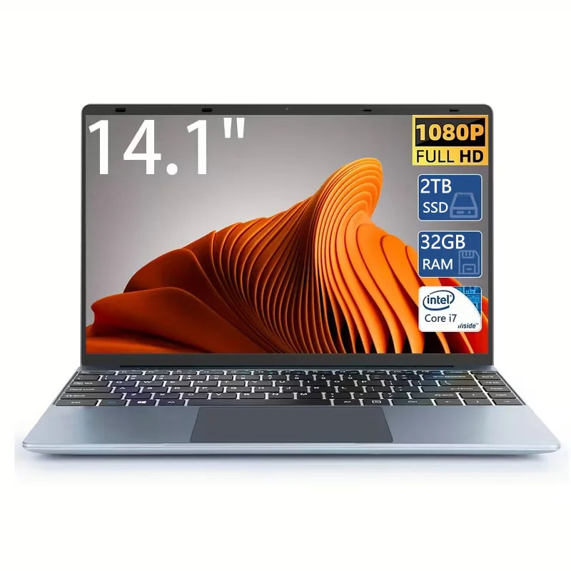 14.1" Intel Core i3-6100U Ultra Slim Laptop – Up to 32GB DDR3, 2TB SSD, Windows 11 Pro