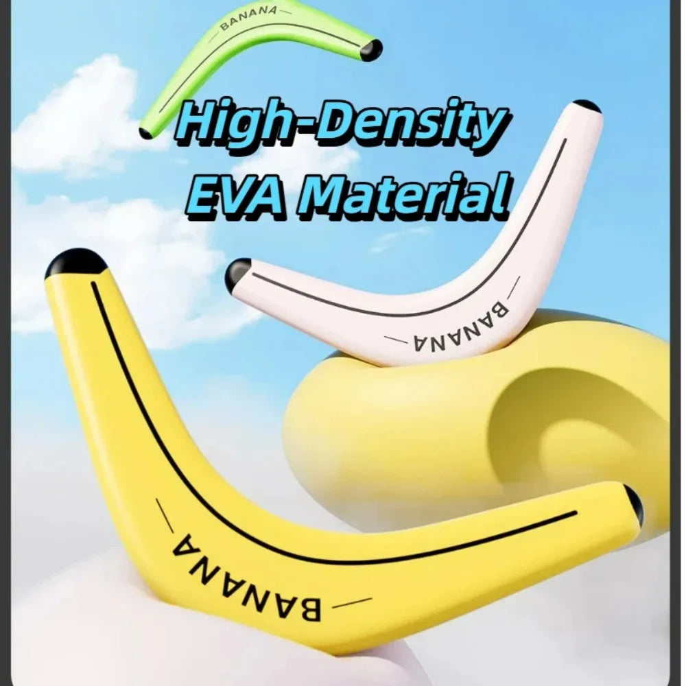 V-Shape Boomerang – Soft Acrylic Banana Boomerang Flying Disc for Kids & Adults, Outdoor Throw Toy