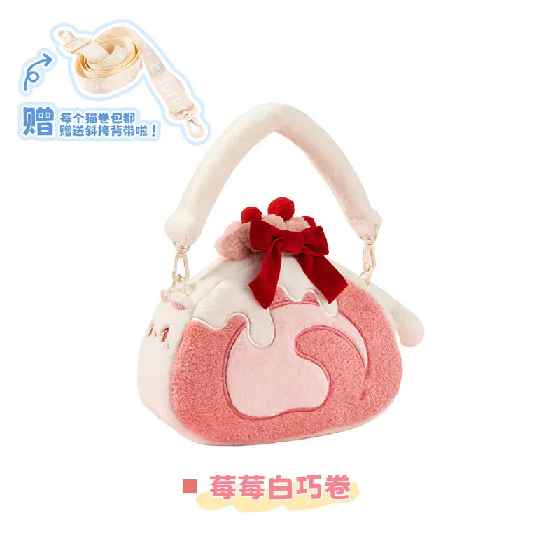 Lolita Plush Crossbody Bag – Sweet Girl Patchwork Tote for Women & Teens