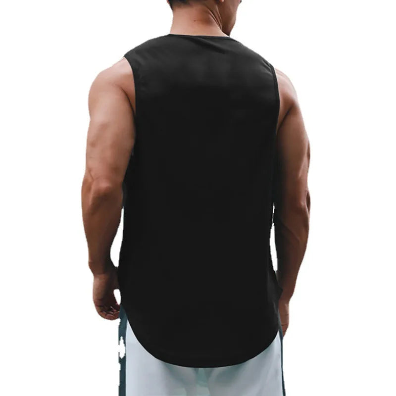 Men's Gym Tank Top Sleeveless Shirt — Athletic Training Vest