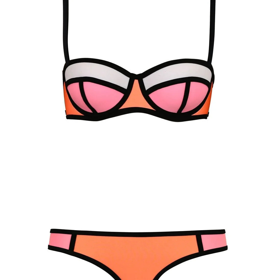 Spaghetti Strap Backless Bikini 2-Piece Set — Women's Split Swimsuit 2025