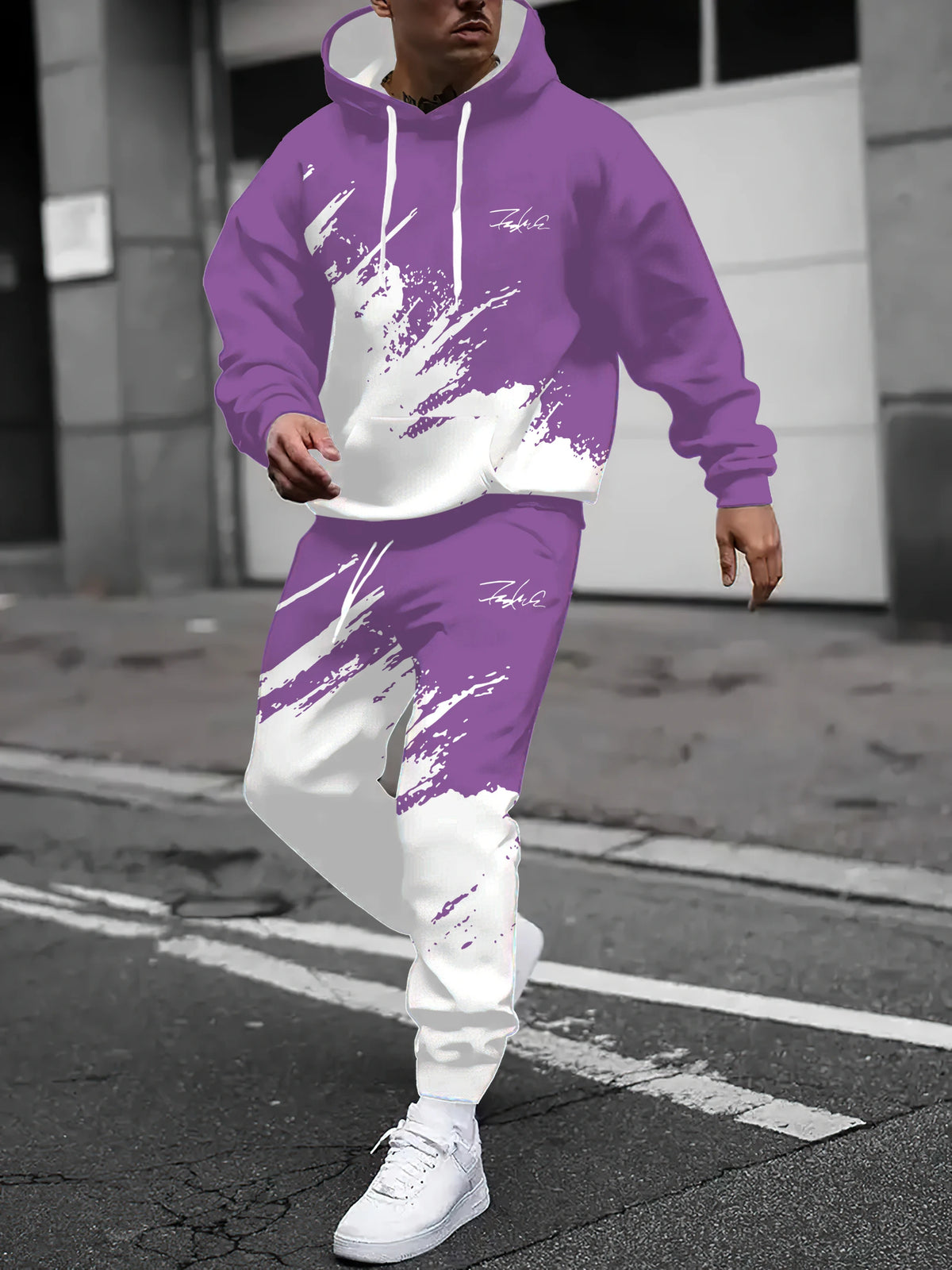 Men's 3D Print Hoodie & Jogger Pants Set – Spring Autumn Street Co-Ord