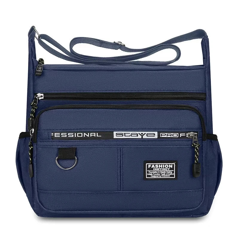 Men's Waterproof Messenger Bag – Oxford Crossbody Sling Pack for Work, Business & Travel