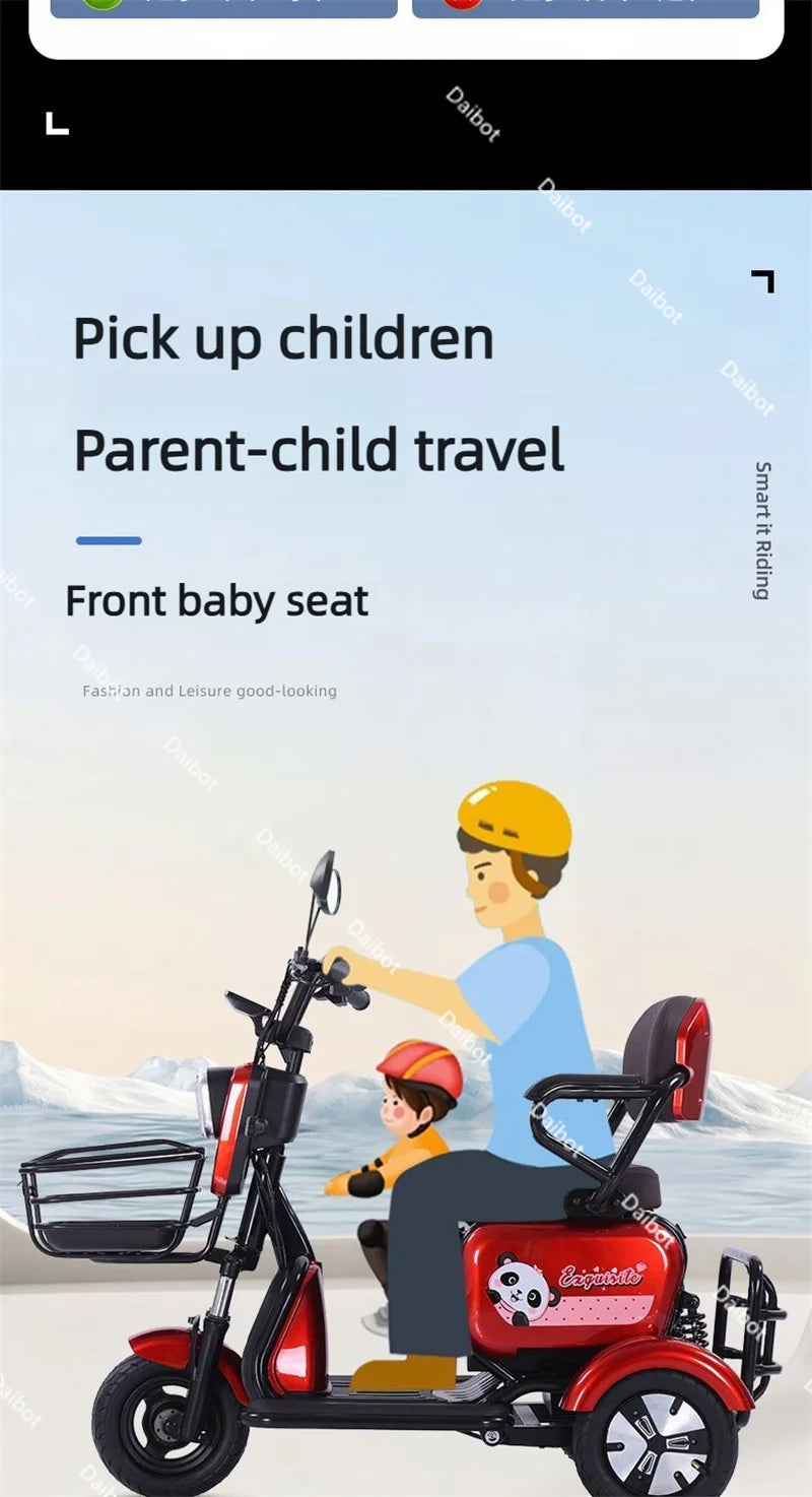 3-Wheel Mini Mobility Scooter – 48V 700W, 35 km Range