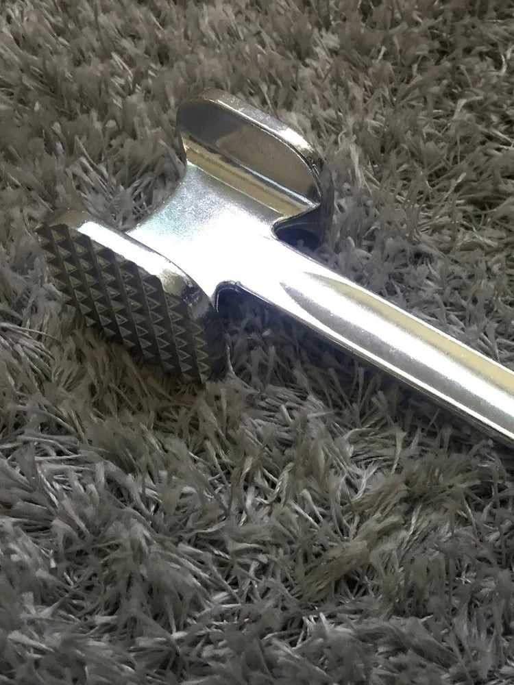 Aluminum Alloy Meat Tenderizer Hammer — Heavy-Duty Double-Sided Kitchen Mallet