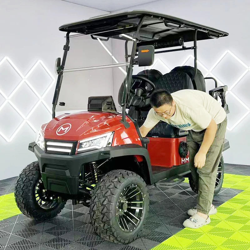 Street Legal 4-Seater Electric Golf Cart — 72V Lithium Battery, 5kW AC Motor