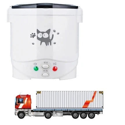 Portable Electric Mini Rice Cooker – 12V/24V/220V MultiCooker for Car, Truck & Home