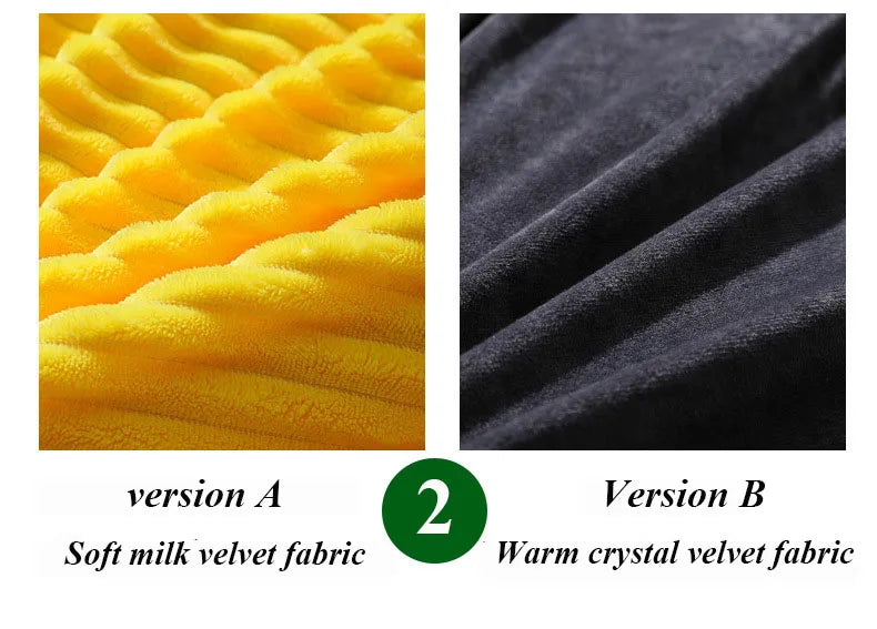 Solid Color Velvet Duvet Cover – Winter Warm Thick Comforter Cover, Twin to King