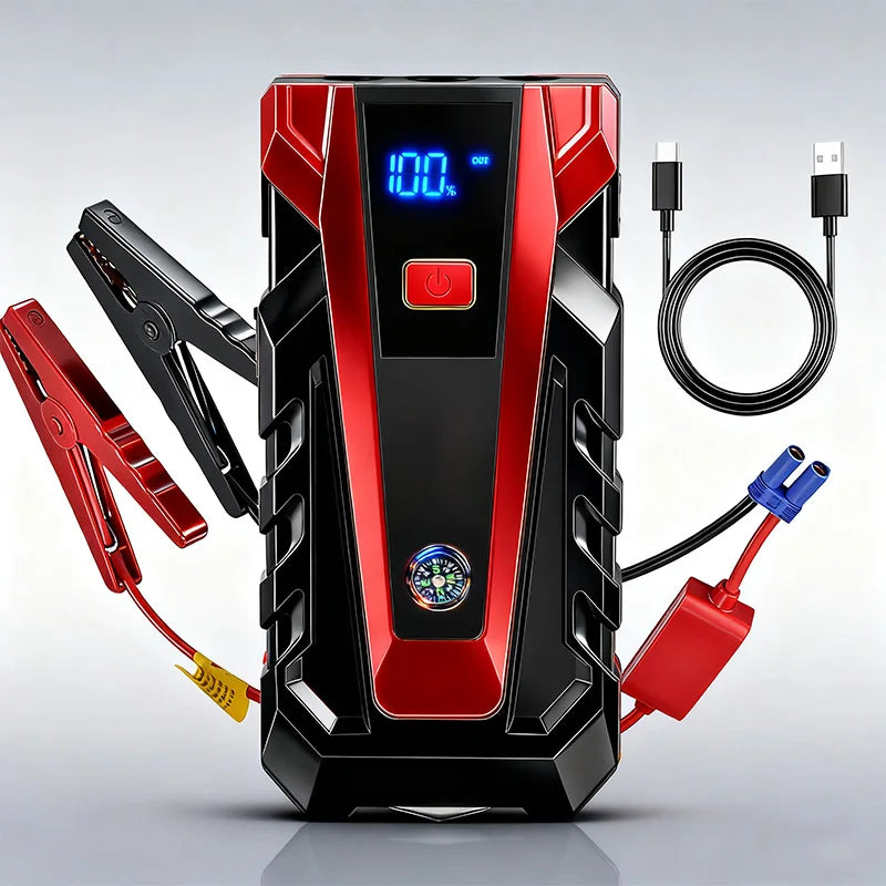 12V Portable Jump Starter – USB Power & Multi-Mode LED