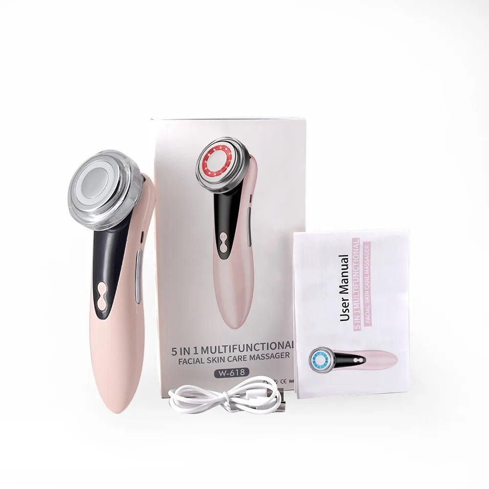 EMS Microcurrent Facial Tightening Massager – Portable Electric Skin Care Tool for Daily Lifting & Firming