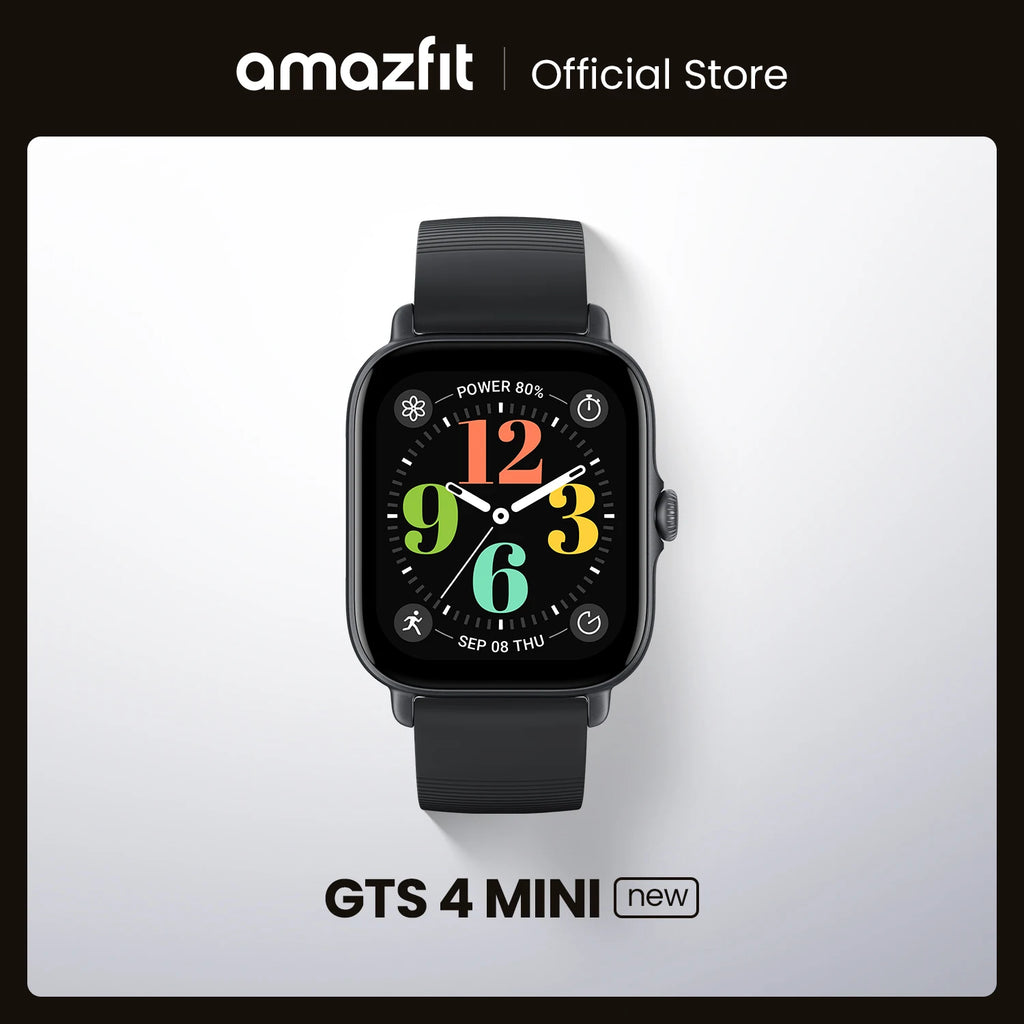Amazfit GTS 4 Mini Smartwatch – Alexa Built-In 24H Heart Rate Monitor 150 Sports Modes