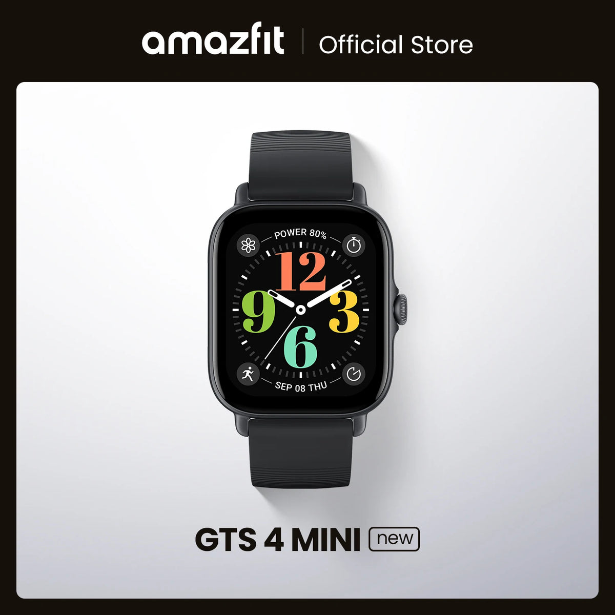 Amazfit GTS 4 Mini Smartwatch – Alexa Built-In 24H Heart Rate Monitor 150 Sports Modes