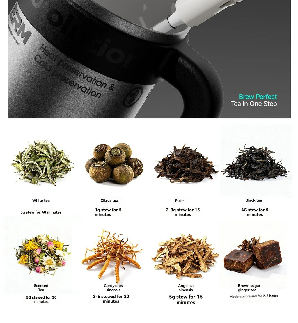 1200ml Insulated Tumbler with Straw & Handle