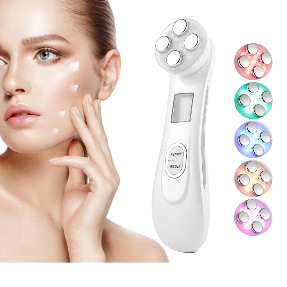 EMS Microcurrent Face Lifting Massager – LED Photon Rejuvenation Beauty Device