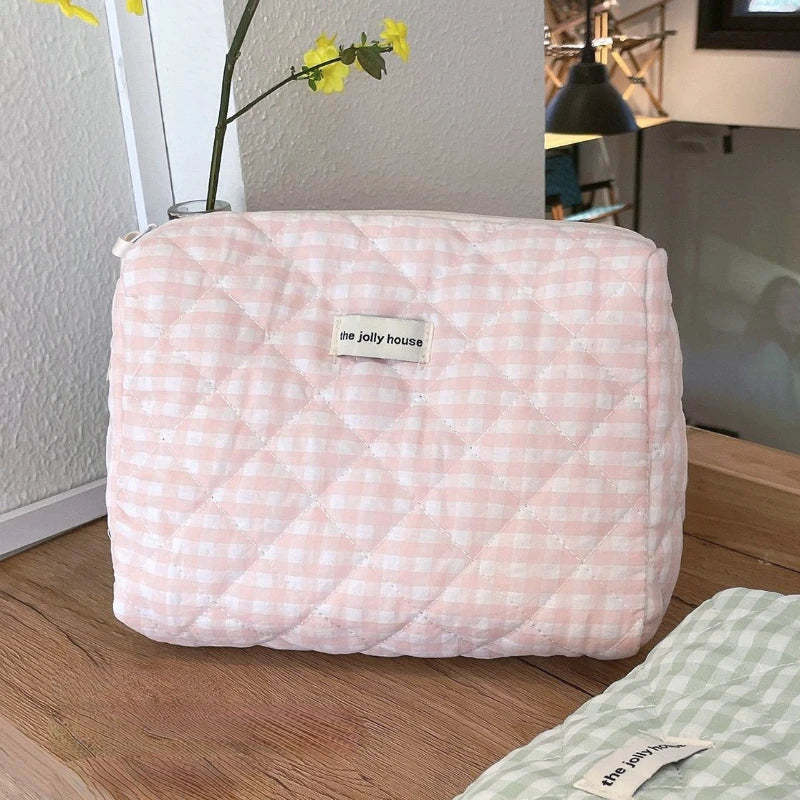 Large Capacity Cosmetic Clutch Bag – Women's Travel Makeup Storage Bag with Zipper
