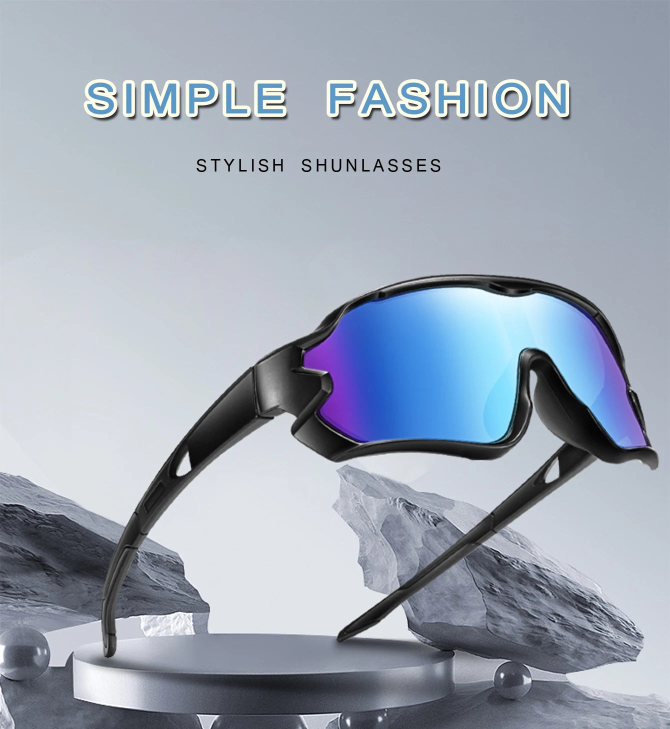 Kids UV400 Cycling Sunglasses — Ages 9–15