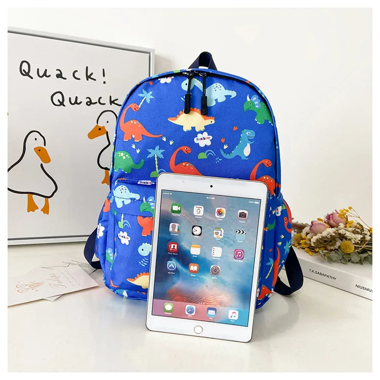 Dinosaur Print Backpack – Kids Kindergarten School Bag