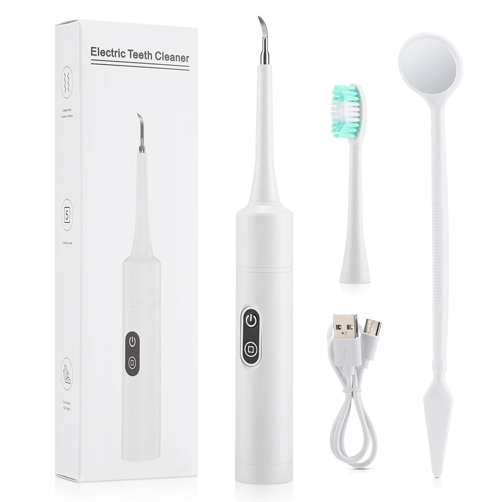 Dentist-Level Clean at Home — Electric Teeth Cleaner & Tartar Remover | 6-Gear Modes, 31,000 Vibrations/Min, IPX6 Waterproof, Type-C Charging