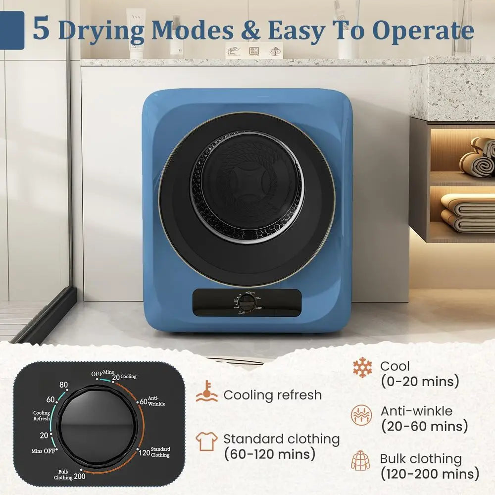 Portable Washer and Dryer Combo, 28 Lbs Twin Tub Washing Machine, 1.5 Cu.Ft Compact Clothes Dryer, Portable Washing Machine and