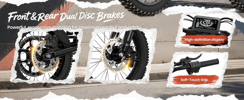 X1 Spark L Electric Dirt Bike – 60 Mile Range