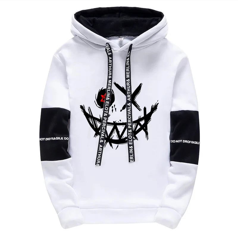 Men's Printed Hoodie & Sweatpants Streetwear Tracksuit – Casual Outdoor Sport Set