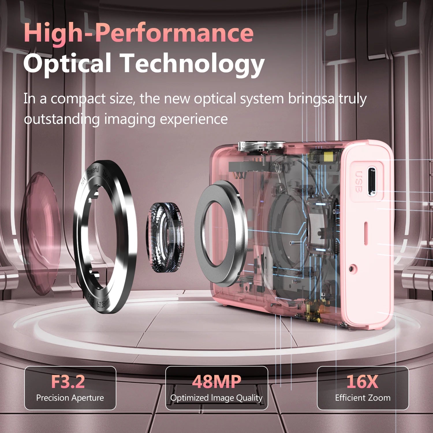 4K Digital Autofocus Vlogging Camera — 48MP with 2.8" Screen for Kids & Adults