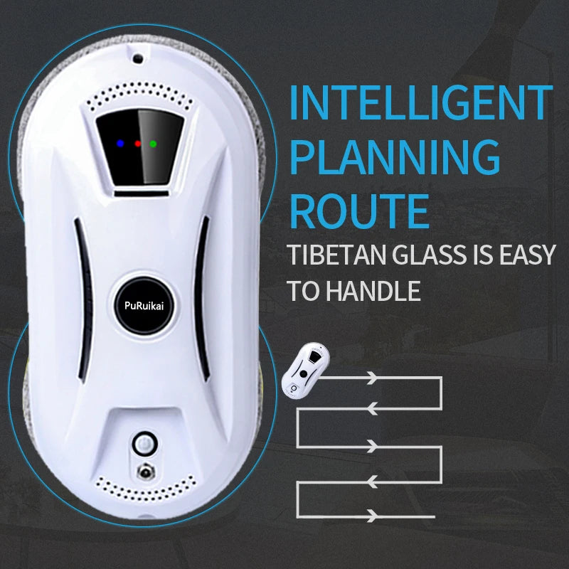 Ultra Thin Window Cleaning Robot – Electric Remote Control Glass Cleaner for Home
