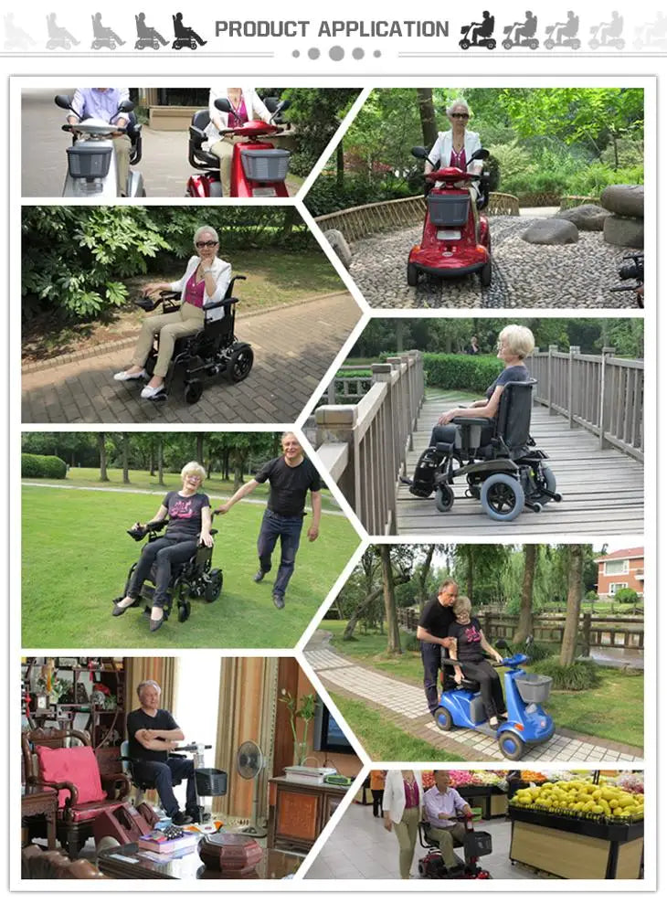 Solar-Powered 4-Wheel Mobility Scooter – 800W, 35±5 km Range