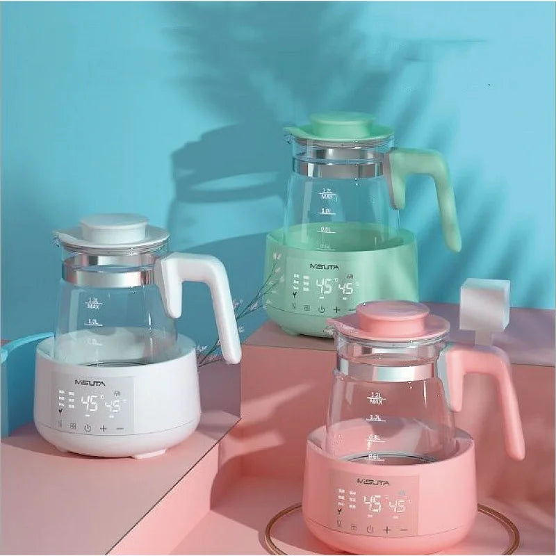 Smart Milk Warmer & Electric Kettle 1200ml — Constant Temperature Baby Bottle Warmer