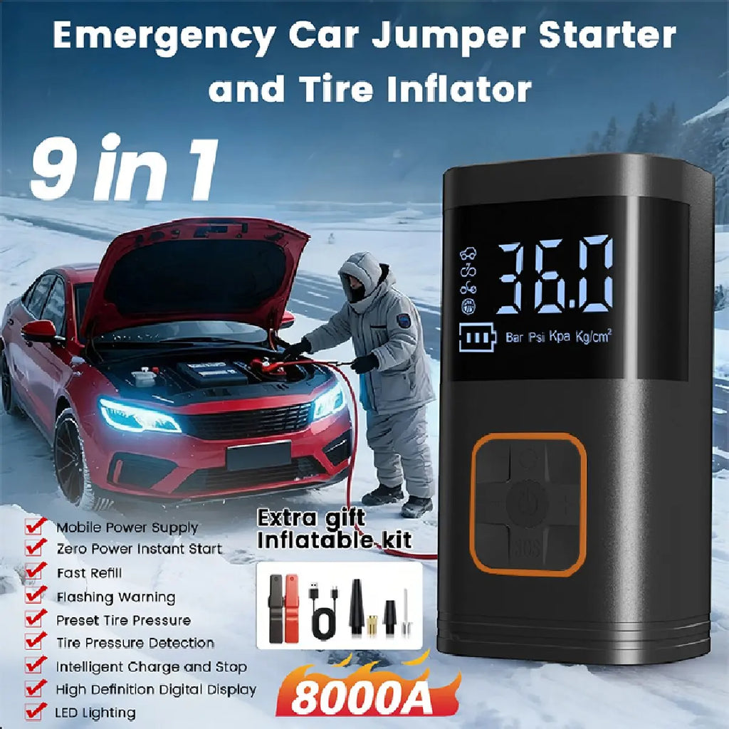 Rechargeable Tire Inflator with Digital Gauge, 150 PSI